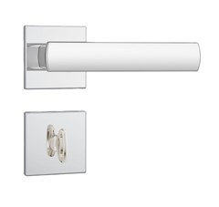 FECHADURA BANHEIRO 823/35 CROMADA C/ROSETA QUADRADA INOX- STAM