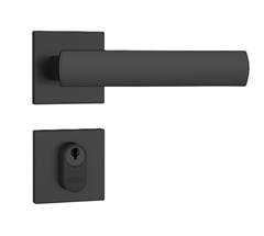 FECHADURA EXTERNA 803/35 C/ROSETA QUADRADA PRETO FOSC- STAM