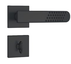 FECHADURA BANH 823/21 C/ROSETA QUADRADA PRETO FOSCO- STAM