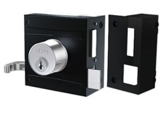 FECHADURA P/PORTAO SOBREPOR 701/80 PRETO FOSCO- STAM