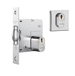 FECHADURA EXTERNA ROLETE CLASSIC 1005 C/ROSETA CROMADO - STAM