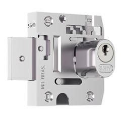 FECHADURA P/VIDRO CILINDRO OVAL 2004 CROMADO- STAM