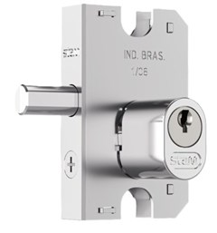 FECHADURA P/VIDRO CILINDRO OVAL 2001 CROMADO- STAM