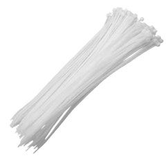 ABRACADEIRA NYLON 10CMX2 5MM 100PCS BRANCA - DURAX