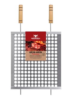 GRELHA GAUCHO TELA MOEDA 40 X 50CM - GRILAZER