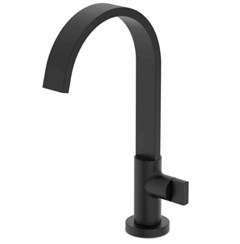 TORN METAL LAVATORIO MESA BICA ALTA FLOW PRETO MATTE  - CELITE