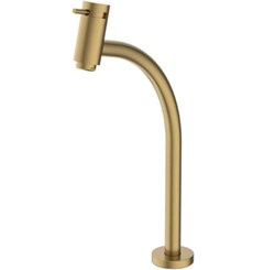 TORNEIRA METAL LAVATORIO MESA BICA ALTA BASIC GOLD MATTE - CELITE