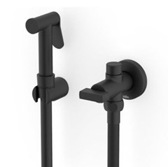 DUCHA HIGIENICA METAL FLOW PRETO MATTE - CELITE