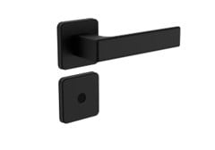 FFECHADURA BANHEIRO JUNO ROS24 PRETO FOSCO C/ROSETA - SOPRANO