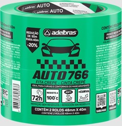 FITA CREPE 18MM X 40MT VERDE AUTOMOTIVA.766 - ADELBRAS