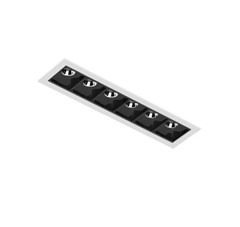 LUMINARIA EMBUTIR SPOT RETANGULAR LED PICCO 14W 2700K PRETO/BRANCO BIVOLT - INTERLIGHT