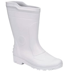 BOTA PVC CANO MEDIO BRANCO N36 - PEGA FORTE