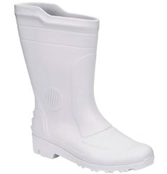 BOTA PVC CANO MEDIO BRANCO N44 - PEGA FORTE