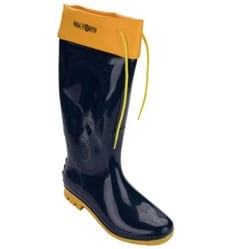 BOTA PVC CANO LONGO C/POLAINA AZUL/AMARELO N44/45 - PEGA FORTE