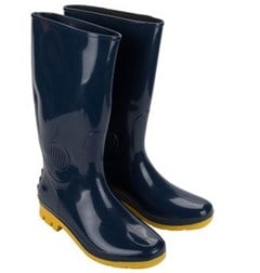BOTA PVC CANO LONGO AZUL/AMARELO N38- PEGA FORTE
