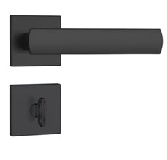 FECHADURA BANHEIRO 823/35 PRETO FOSCO C/ROSETA QUADRADA 1 - STAM