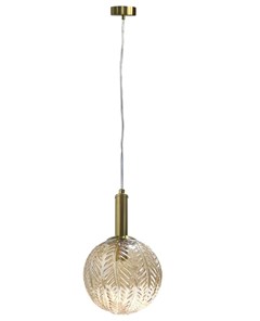 PENDENTE JASPE G9 15CM ÂMBAR DOURADO - GMH