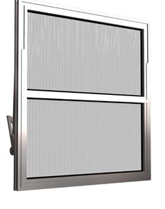 VITRO ALUMINIO VIDRO 2FOLHAS 40X40CM S/GRADE BASCULANTE CANELADO - QUALITY