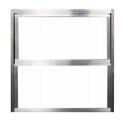 VITRO ALUMINIO VIDRO 2FOLHAS 60X40CM S/GRADE BASCULANTE CANELADO - QUALITY