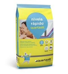 ARGAMASSA NIVELA RAPIDO PLH 20KG CINZA - QUARTZOLIT