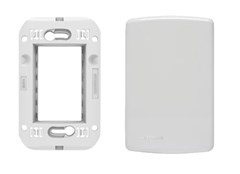 PLACA 4X2 SEM FURO CEGA DUP C/SUPUPORTE BRANCA  - SOPRANO