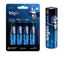 PILHA ULTRA ALCALINA AA 1 5V C/04  - ELGIN
