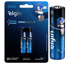 PILHA ULTRA ALCALINA AAA 1 5V C/02 PALITO  - ELGIN