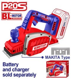 PLAINA ELETRICA 20V S/BATERIA - EMTOP