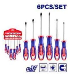 JOGO DE CHAVE FENDA/PHILIPS 6PCS - EMTOP
