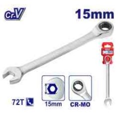 CHAVE COMBINADA C/CATRACA 15MM - EMTOP