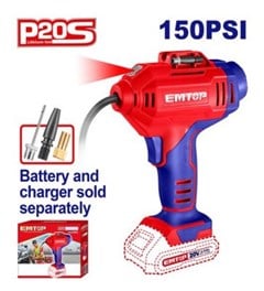 COMPRESSOR DE AR PORTATIL 20V S/BATERIA - EMTOP