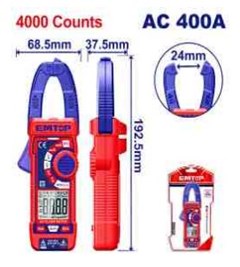 AMPERIMETRO DIGITAL C/ALICATE - EMTOP