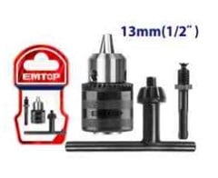 MANDRIL P/FURADEIRA 13MM C/CHAVE ENCAIXE 1/2” - EMTOP