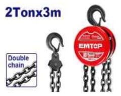 TALHA MANUAL 3MTS CARGAS ATE 2000KG - EMTOP