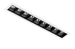 LUMINARIA EMBUTIR SPOT RETANGULAR LED PICCO 21W 2700K PRETO/BRANCO BIVOLT - INTERLIGHT
