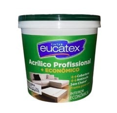 TINTA ACRILICA FOSCA PROFISSIONAL 15LT GELO - EUCATEX