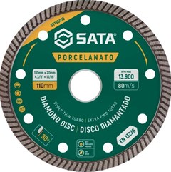 DISCO DIAMANTADO P/PORCELANATO 110X20MM - SATA