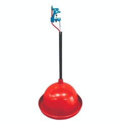 BEBEDOURO PLASTICO P/AVES PENDULAR VERMELHO - AVIPET