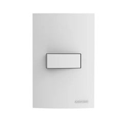 INTERRUPTOR EMBUTIR 1 TECLA COM PLACA SIMPLES 10AX  BRAVA UP BRANCA - SOPRANO