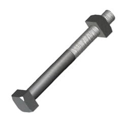 PARAFUSO P/MAQUINA M16 2.0X300 C/PORCA QUADRADA - GALFOGO