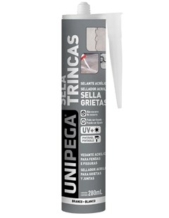 ADESIVO SELANTE ACRILICO SELA TRINCAS 280ML BRANCO - UNIPEGA