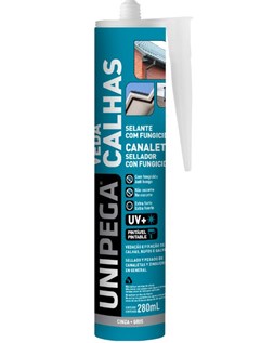 VEDA CALHA PU CINZA C/FUNGICIDA 280ML  - UNIPEGA