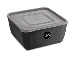 POTE PLASTICO MULTIUSO PREMIUM QUADRADO 1 5L PRETO - UZ. UTILIDADES