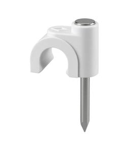 GRAMPO TIPO RIFIX COAX EMBUTIR C/15PCS BRANCO - RIMA