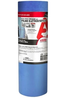 FITA CREPE AZUL C/FILME ELETROSTATICO 2,4X20M - ADERE