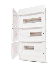 QUADRO DISTRIBUICAO DE EMBUTIR OURO BOX DIN 36 C/PORTA - STECK