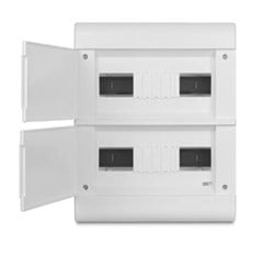 QUADRO DISTRIBUICAO DE SOBREPOR OURO BOX DIN 24 C/PORTA - STECK