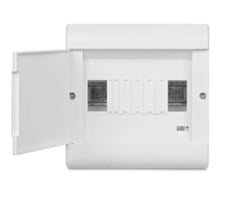 QUADRO DISTRIBUICAO DE SOBREPOR OURO BOX DIN 08 C/PORTA - STECK