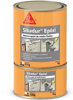 ADESIVO COMPOUND EPOXI SIKADUR TIX BRANCO A+B 1KG - SIKA