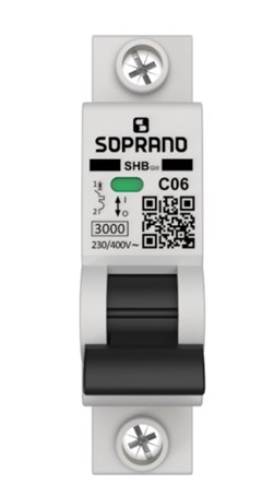 DISJUNTOR DIN UNIPOLAR 06A SHB1 GIII - SOPRANO